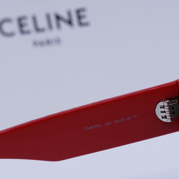 Final Price! Celine CL40197U 66A Red/Smoke Sunglasses - Picture 7 of 10